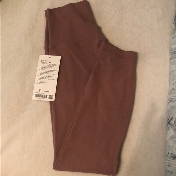 🔴SOLD🔴 Lululemon align 7/8 pant in Spanish rose - Picture 3 of 6